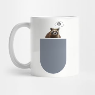 Peanut Butter Club Pocket Raccoon Mug